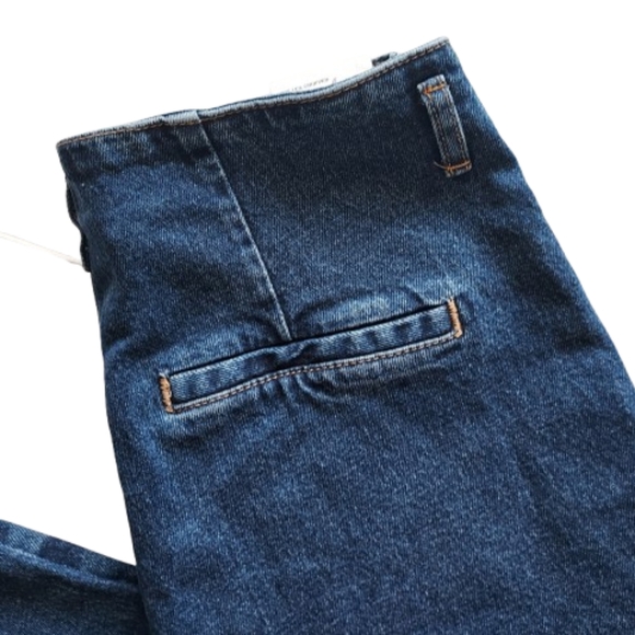 Zara Wide-Leg Crop Jeans Size 10 NEW NWT Patch Pockets NEW NWT - Picture 6 of 13